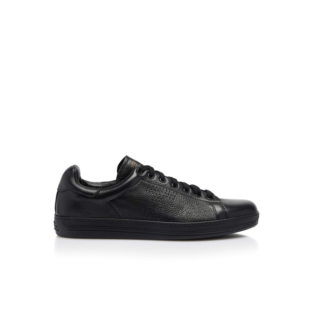 Tom Ford Warwick Grained Läder Sneakers Herr Svarta | 971YJBDIA