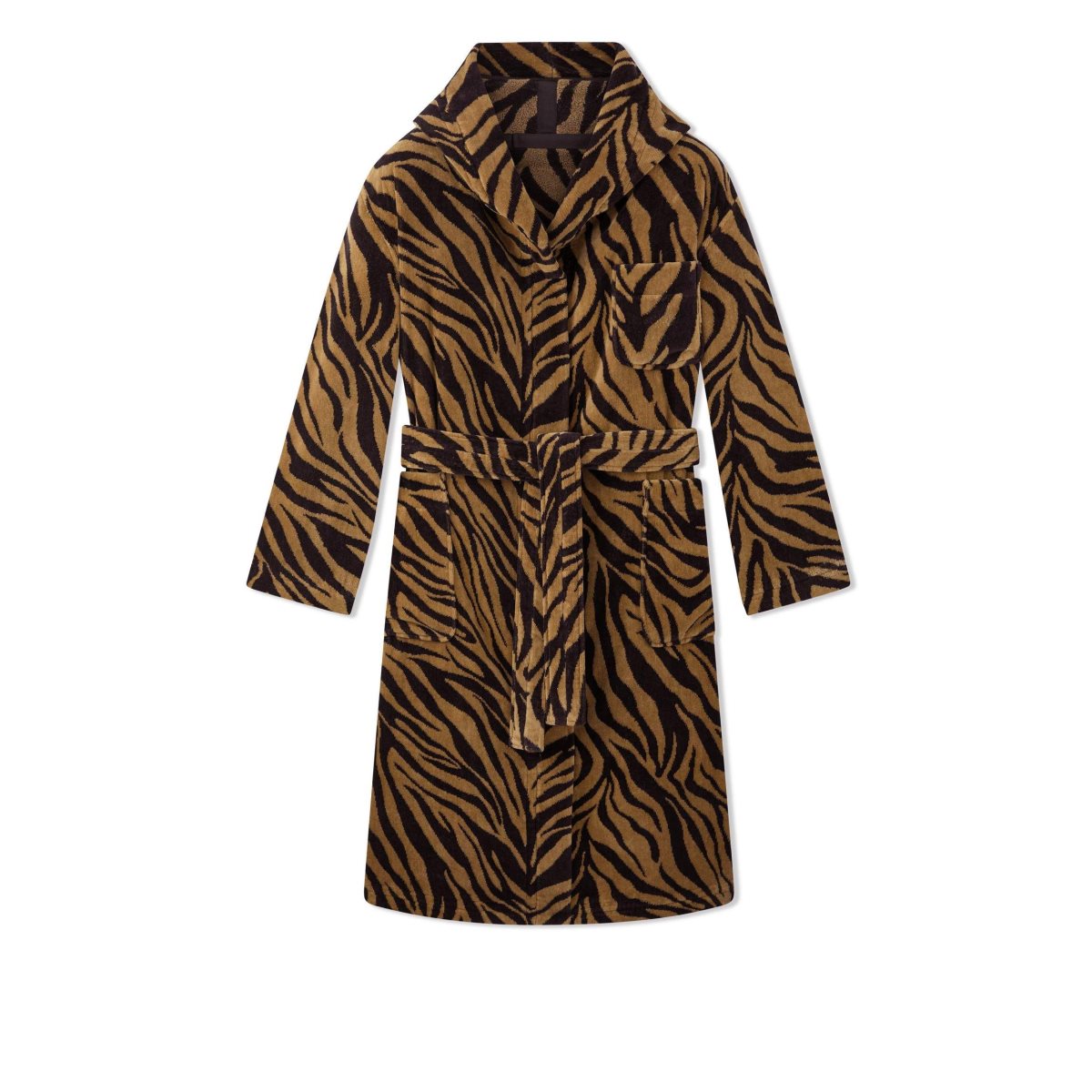 Tom Ford Zebra Print Towelling Morgonrock Herr Svarta | 786AHSGDX