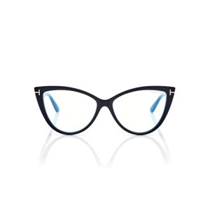 Tom Ford Blue Block Cat Eye Optisk Dam Svarta | 057HIJROP