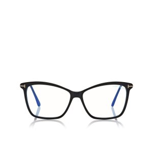 Tom Ford Blue Block Cat Eye Optisk Dam Svarta | 412YBSZPL