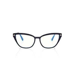 Tom Ford Blue Block Cat Eye Optisk Dam Svarta | 504AOKCRE