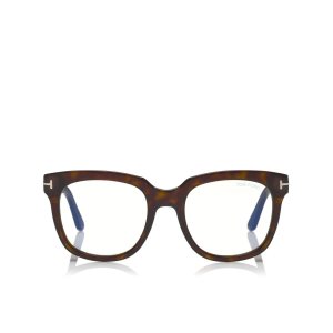 Tom Ford Blue Block Large Optisk Herr Mörk | 813ACQXVE