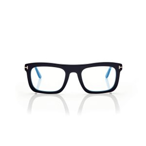 Tom Ford Blue Block Rectangular Optisk Herr Svarta | 293BGOEIQ