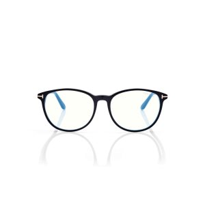 Tom Ford Blue Block Soft Cat Eye Optisk Dam Svarta | 143WLXDFY