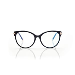 Tom Ford Blue Block Soft Cat Eye Optisk Dam Svarta | 372ELQOMH