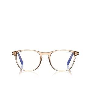 Tom Ford Blue Block Soft Round Optisk Herr Orange | 643DINAZX