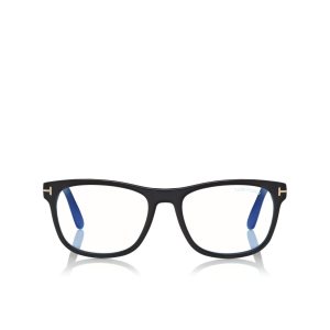 Tom Ford Blue Block Soft Square Optisk Herr Svarta | 378EVHFAU