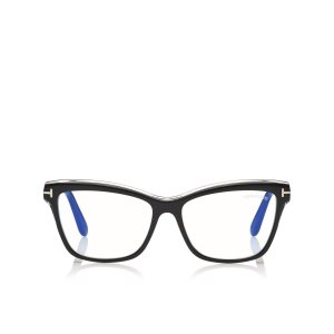 Tom Ford Blue Block Soft Square Optisk Dam Svarta | 520LJAMFU