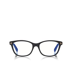 Tom Ford Blue Block Soft Square Optisk Dam Svarta | 876TOAVFK