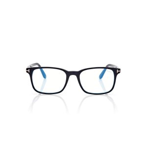 Tom Ford Blue Block Square Optisk Herr Svarta | 036INPRWB