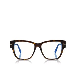 Tom Ford Blue Block Square Shape Optisk Herr Mörk | 405JDTQHP