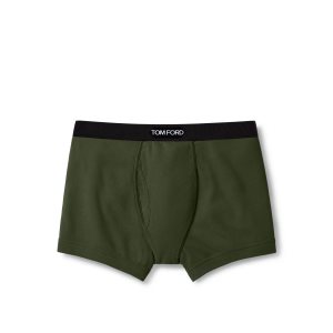 Tom Ford Bomull Boxer Kalsonger Herr Gröna | 629OPBHZX