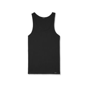 Tom Ford Bomull Modal Rib Tank T-shirt Herr Svarta | 082DIUZME