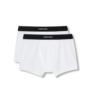 Tom Ford Bomull Modal Two Pack Boxer Kalsonger Herr Vita | 201OFHANK