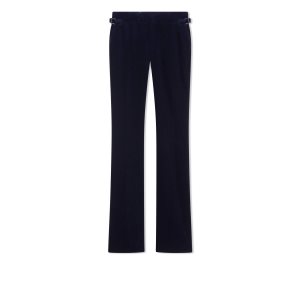 Tom Ford Bomull Velvet Flares Byxor Dam Ink | 480TSNPYD