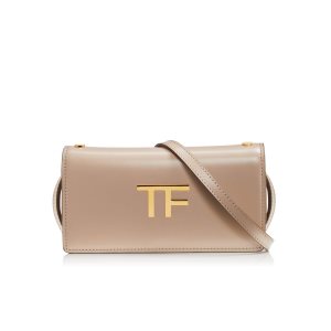 Tom Ford Box Palmellato Tf Mini Axelväska Dam Grå Bruna | 856EKUBOS