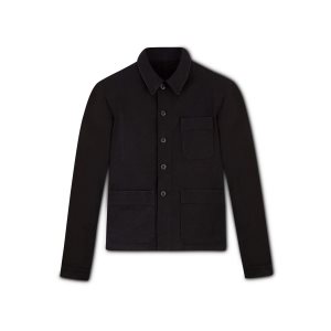 Tom Ford Brushed Bomull Chore Jacket Ytterkläder Herr Svarta | 720KMQNYI