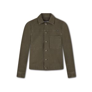 Tom Ford Brushed Bomull Workwear Jacket Ytterkläder Herr Mörkgröna | 965UQGIBT