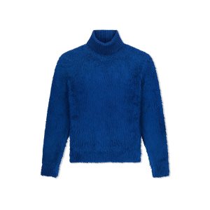 Tom Ford Brushed Silk Roll Neck Stickat Herr Blå | 367TYWOPU