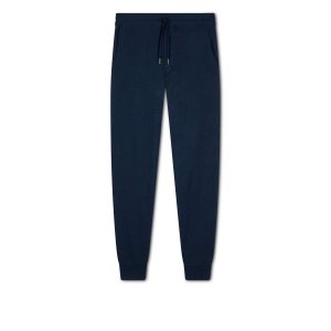 Tom Ford Cashmere Silk Hemp Jogger Stickat Herr Blå | 124LGASQF