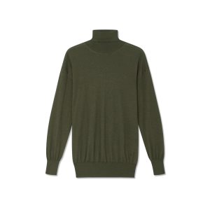 Tom Ford Fine Cashmere Silk Turtleneck Stickat Dam Gröna | 462FRAKEU