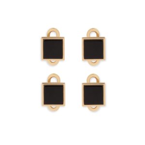 Tom Ford Gold And Onyx Square Studs Smycken Herr Guld Svarta | 098KVOYNS