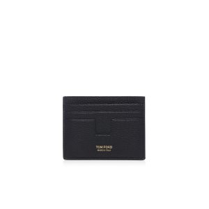 Tom Ford Grain Läder Cardholder Liten Plånbok Herr Svarta | 048FEQCRY