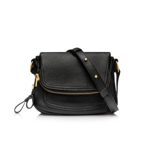 Tom Ford Grain Läder Jennifer Crossbody Väska Dam Svarta | 597SYTZBM