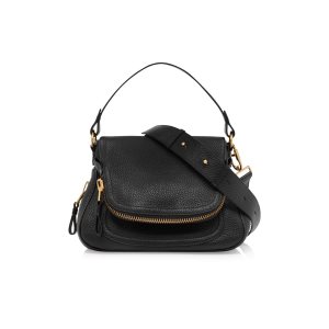 Tom Ford Grain Läder Jennifer Medium Crossbody Väska Dam Svarta | 743TDIYQJ