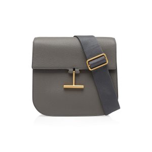 Tom Ford Grain Läder Tara Medium Crossbody Väska Dam Mörkgrå | 941MUEABV