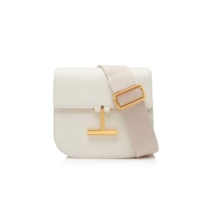 Tom Ford Grain Läder Tara Mini Axelväska Dam Chalk | 931AOJHBX