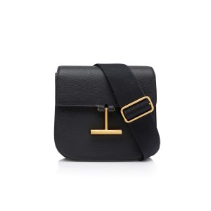 Tom Ford Grain Läder Tara Mini Crossbody Väska Dam Svarta | 296WGYVKE