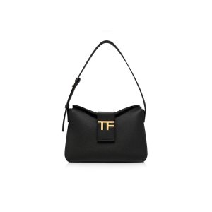 Tom Ford Grain Läder Tf Mini Hobo Axelväska Dam Svarta | 096QTWVJU