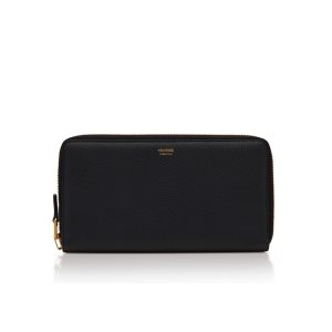 Tom Ford Grain Läder Travel Wallet Liten Plånbok Herr Svarta | 253JIKBRA