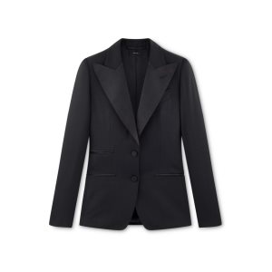 Tom Ford Gran De Poudre Tuxedo Jacka Dam Svarta | 904EBWQDP