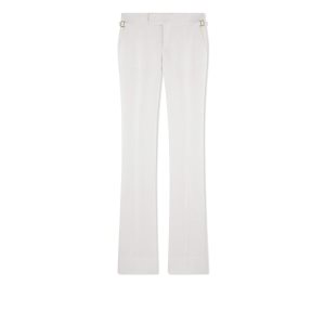 Tom Ford Hopsack Tailoring Flares Byxor Dam Chalk | 102DAZNXL