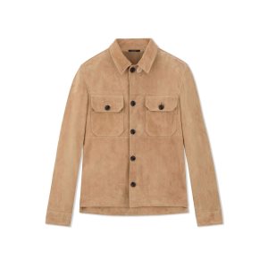 Tom Ford Light Mocka Outershirt Ytterkläder Herr Bruna | 386RWJPVD