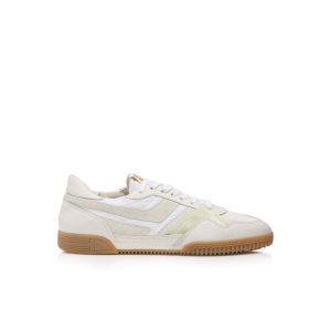 Tom Ford Läder + Nylon Jackson Sneakers Herr Vita | 650RJIVYT