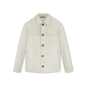 Tom Ford Military Bomull Outershirt Ytterkläder Herr Vita | 156GLHRXW