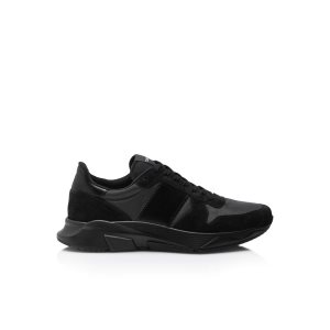 Tom Ford Mocka Nylon Jagga Sneakers Herr Svarta Svarta | 813WNFTUG