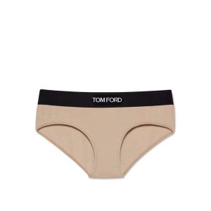 Tom Ford Modal Signature Boy Shorts Byxor Dam Rosa Beige | 497VKLHDX