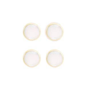 Tom Ford Mother Of Pearl Round Shirt Studs Smycken Herr Guld | 269GEMYPJ