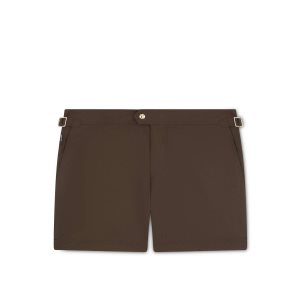 Tom Ford Nylon Swim Shorts Byxor Herr Mörkbruna | 573VHYUSN