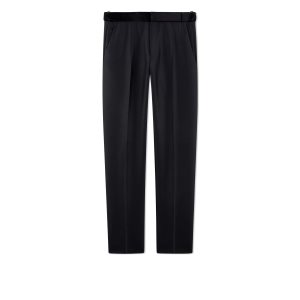 Tom Ford Organza Reverse Twill Cooper Evening Trousers Byxor Herr Svarta | 608DRWBHA