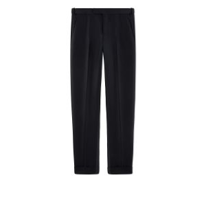 Tom Ford Organza Reverse Twill Cooper Trouser Byxor Herr Svarta | 186NJPXIZ