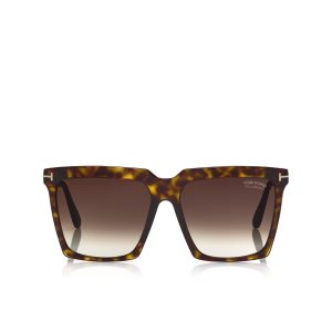 Tom Ford Polarized Sabrina Solglasögon Dam Mörk | 950QGSFKR