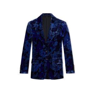 Tom Ford Printed Floral Cooper Jacka Herr Blå | 036BZKEUM