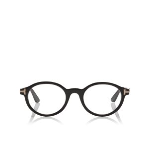 Tom Ford Round Horn Optisk Herr Svarta | 038FDVQJZ