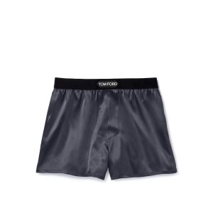 Tom Ford Silk Boxer Kalsonger Herr Mörkgrå | 814XTMPQD