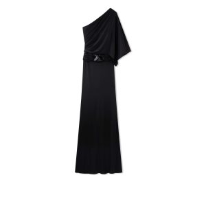 Tom Ford Slick Jersey One Shoulder Evening Klänning Dam Svarta | 956AYGTXL